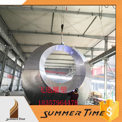 不銹鋼非標(biāo)抽象樂(lè)器雕塑 園林與人文的藝術(shù)融合